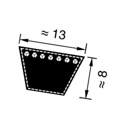 Pasek klinowy 13x716mm Ld A27" Optibelt 4014486032604