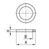 Podkładka aluminiowa 9,8x14x1,5 - 1/8"