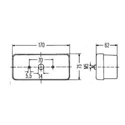 Lampa zespolona, tylna, 2SD002582027 Hella 4082300100105