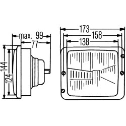 Reflektor, H4 1AA004109041 Hella 4082300032284
