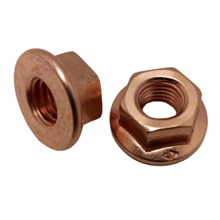 Nakrętka M8x1.25 miedziana SW12 (100szt)