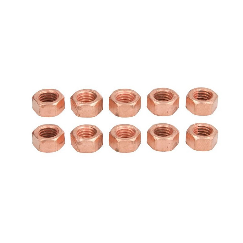 Nakrętka M10x1.50 miedziana SW15 (10szt)