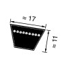 Pasek klinowy 17x1840mm Ld B71" Optibelt 4014486034479