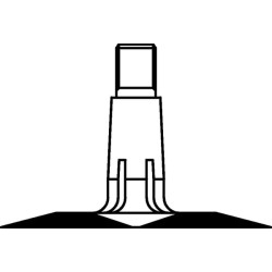 Opona profil HF224, z dętką 11 x 4.00 - 4-2PR TR13