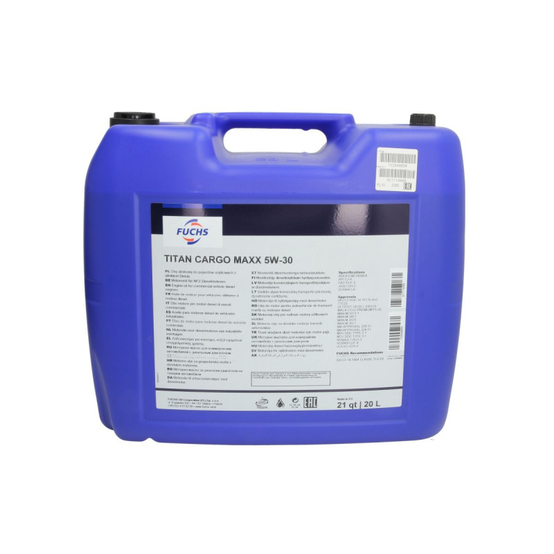 Olej silnikowy Fuchs 5W30 Titan Cargo MAXX 20L