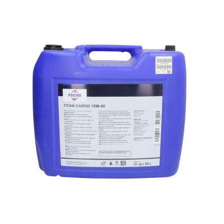Olej silnikowy Fuchs 15W40 Titan Cargo 20L