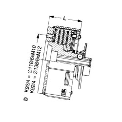 Walterscheid 561341680 1i3/8 Z6, 800Nm 118/6 053350