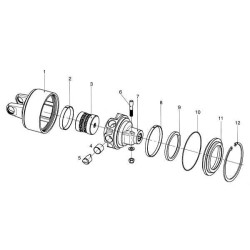 B&P 408000052R02 Śruba zabezpieczająca 1i3/4" Z6/Z20 M14x1,5 72mm Bondioli Pavesi