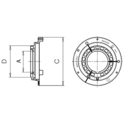 B&P 255021002R02 Pierścień ślizgowy zew. Global, roz. G2, D-47,4 mm Bondioli Pavesi