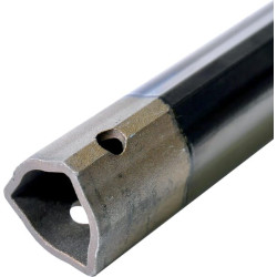Rura profilowana trójkątna roz. 6 Ø wew. 36.6 Ø zew. 45.6x4.5 mm L1.5 m Bondioli&Pavesi
