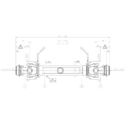 Wał przegubowy S0 L1210 mm Bondioli&Pavesi
