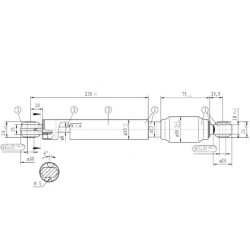 Sprężyna gazowa L538,5 510 N CA363952 Stabilus 4046577093249