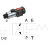 Elektrozawór Cetop 05 - NG10 4/2 C4B 12V 350 bar 