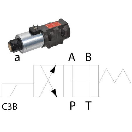 Elektrozawór Cetop 05 - NG10 4/2 C3B 12V 350 bar 
