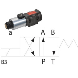 Elektrozawór Cetop 05 - NG10 4/2 B3 12V 350 bar 
