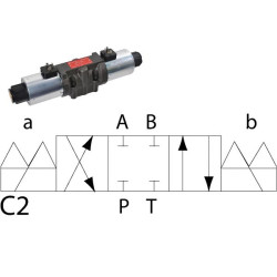 Elektrozawór Cetop 05 - NG10 4/3 C2 230V 350 bar 