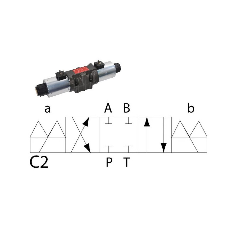 Elektrozawór Cetop 05 - NG10 4/3 C2 230V 350 bar 