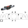 Elektrozawór Cetop 05 - NG10 4/3 C2 230V 350 bar 