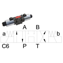 Elektrozawór Cetop 05 - NG10 4/3 C6 12V 350 bar 