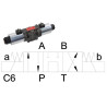 Elektrozawór Cetop 05 - NG10 4/3 C6 12V 350 bar 