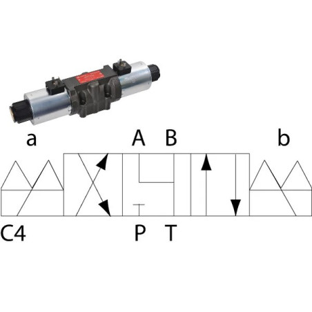 Elektrozawór Cetop 05 - NG10 4/3 C4 24V 350 bar 