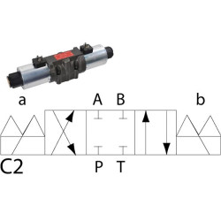 Elektrozawór Cetop 05 - NG10 4/3 C2 24V 350 bar 