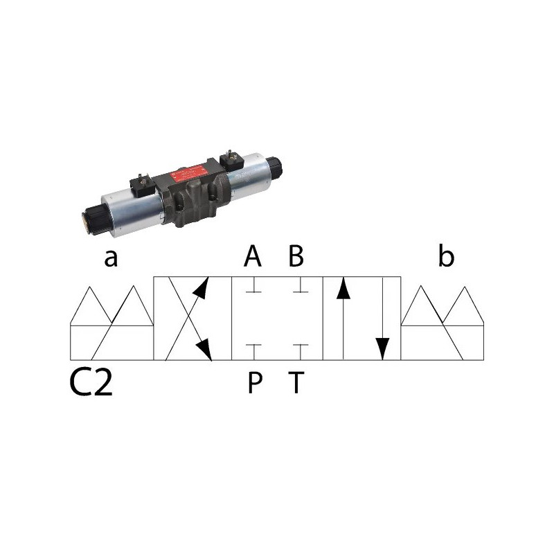 Elektrozawór Cetop 05 - NG10 4/3 C2 24V 350 bar 