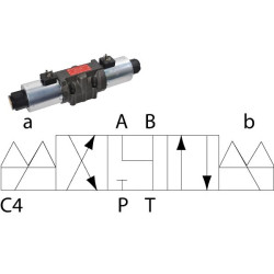 Elektrozawór Cetop 05 - NG10 4/3 C4 12V 350 bar 