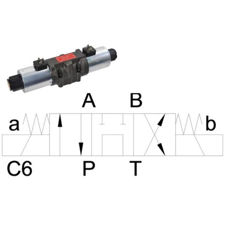 Elektrozawór Cetop 05 - NG10 4/3 C6 24V 350 bar 