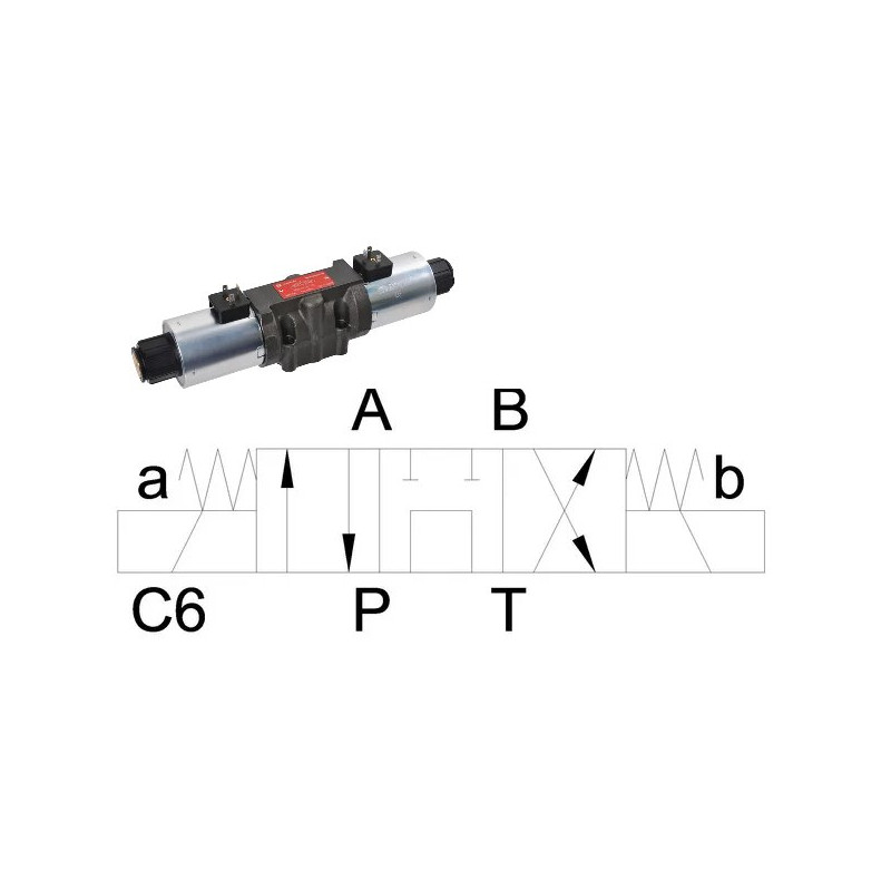 Elektrozawór Cetop 05 - NG10 4/3 C6/T0 