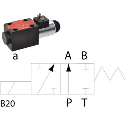 Elektrozawór Cetop 03 - NG6 4/2 SB20 12V 320 bar 