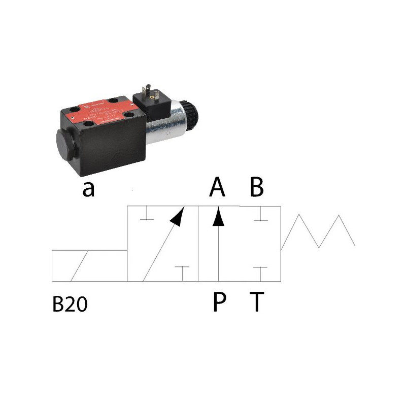 Elektrozawór Cetop 03 - NG6 4/2 SB20 12V 320 bar 