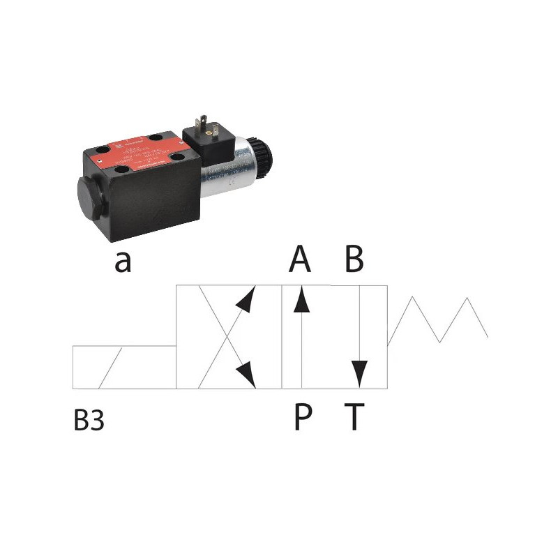 Elektrozawór Cetop 03 - NG6 4/2 SB3 12V 320 bar 