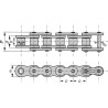 Łańcuch 24B-1, - 1i1/2"x1" - Gopart 24B1GPP005