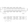 Zamek 12A-1, - 3/4"x1/2" - Tsubaki RS60HTS