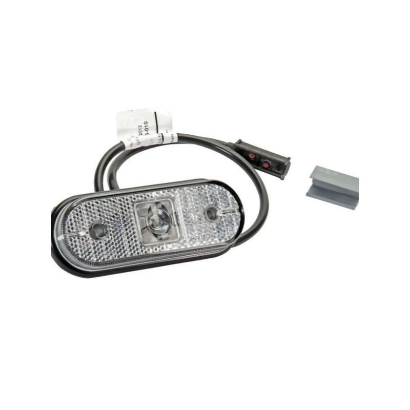 Lampa obrysowa biała LED 21-30V Aspöck 317704017