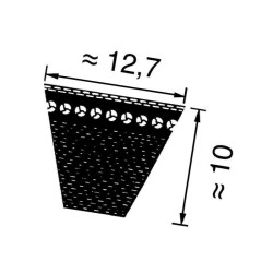 Pasek klinowy uzębiony 12,7x1882mm Ld Optibelt 4014486259223
