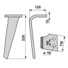 Ząb brony aktywnej, prawy, oryg. Kverneland