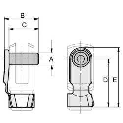 Sworzeń zatrzaskowy 14 X 84 mm