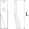 Nóż glebogryzarki fi16,5mm-lewy 270mmx Kuhn 