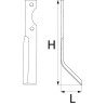 Nóż glebogryzarki fi14,5mm-110mm lewy 310mmx58mm Niemeyer 