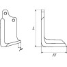 Nóż glebogryzarki fi14,5mm-56mm lewy 224mmx140mm Maschio 