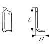 Nóż glebogryzarki fi10,5mm-30mm lewy 138mmx57mm Badalini F/777 