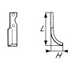 Nóż glebogryzarki fi9mm-70mm lewy 225mmx68mm Honda F 600/80 