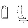 Nóż glebogryzarki fi10,5mm-32mm prawy 120mmx55mm Comeb FP-CP9 