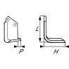 Nóż glebogryzarki fi12,5mm-40mm prawy 164mmx111mm Celli 531511 