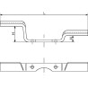 Nóż glebogryzarki-114mm 430mmx76,5mm Howard 181638