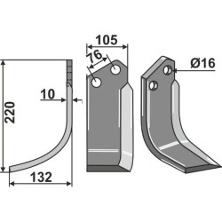 Kuhn 52359610 - Nóż spade