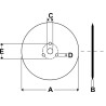 Kverneland Accord KK056112 Talerz kroju 18"gładki