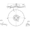 Talerz brony 450x5 uzębiony 4x98-D13 Carrier Kramp 8719493389166